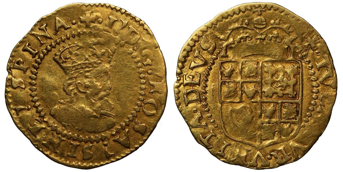 James I gold Halfcrown, second coinage