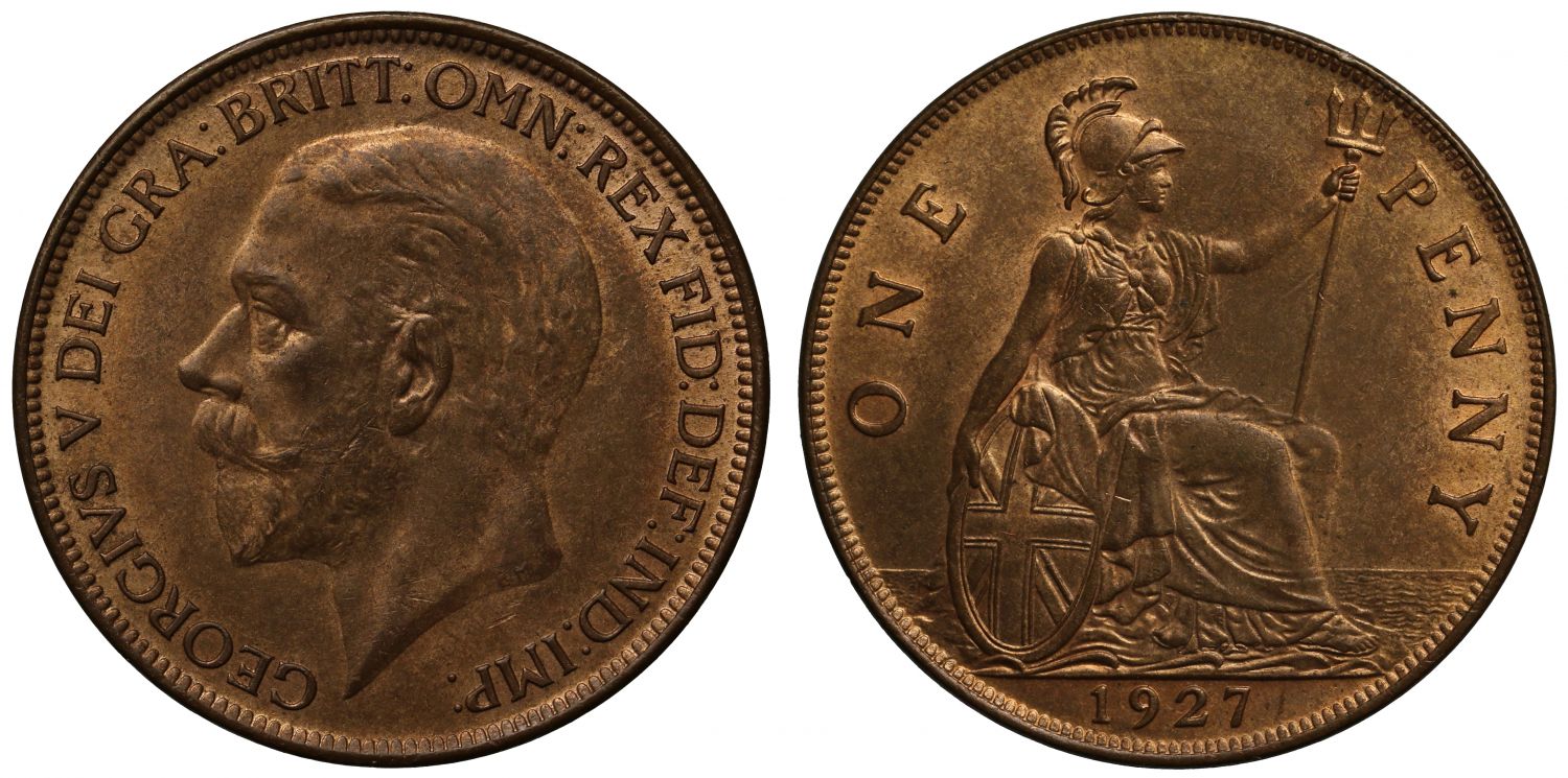 George V 1927 Penny