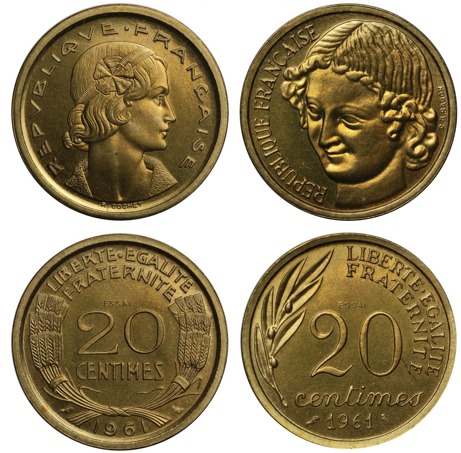 France, 1961 Essais Monnaie de Paris Set
