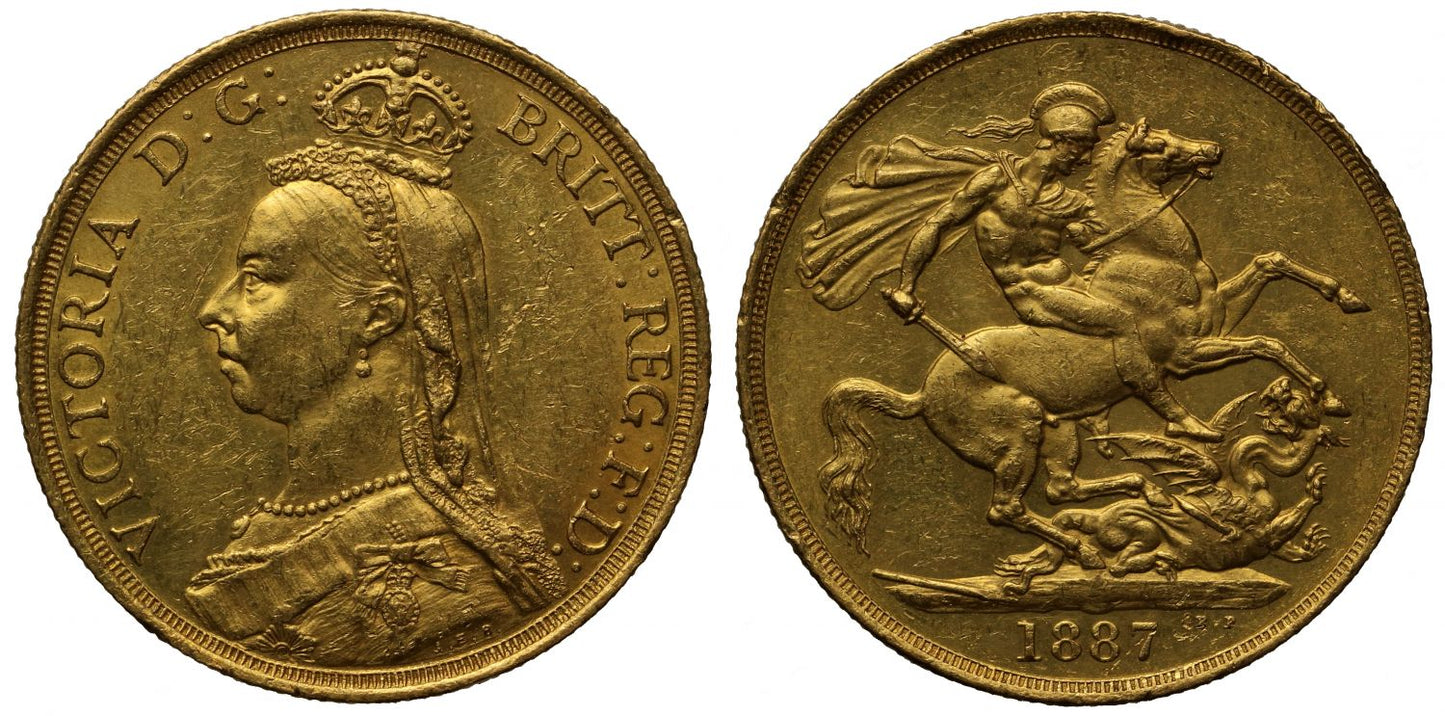 Victoria 1887 Jubilee Two Pounds