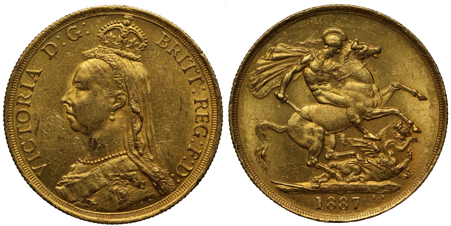 Victoria 1887 Jubilee Two Pounds