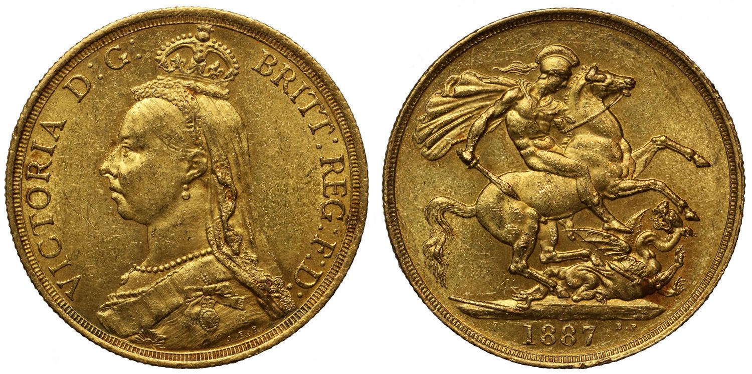 Victoria 1887 Jubilee Two Pounds