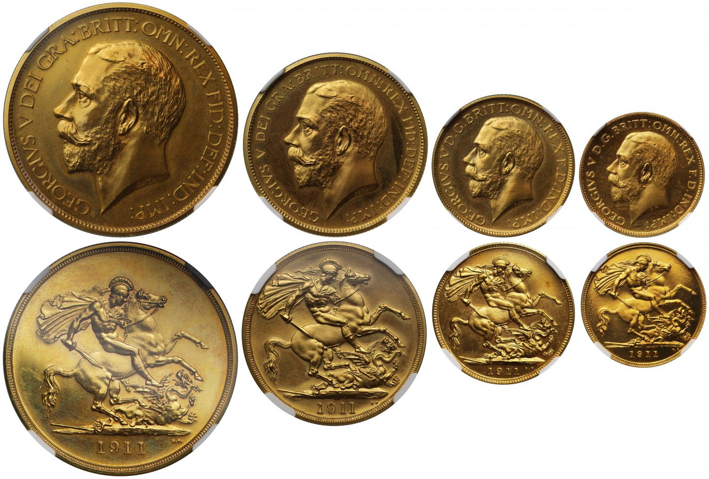 George V 1911 12-coin proof Set