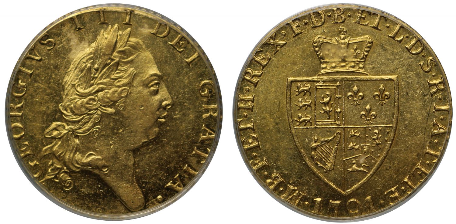 George III 1791 Half-Guinea AU58