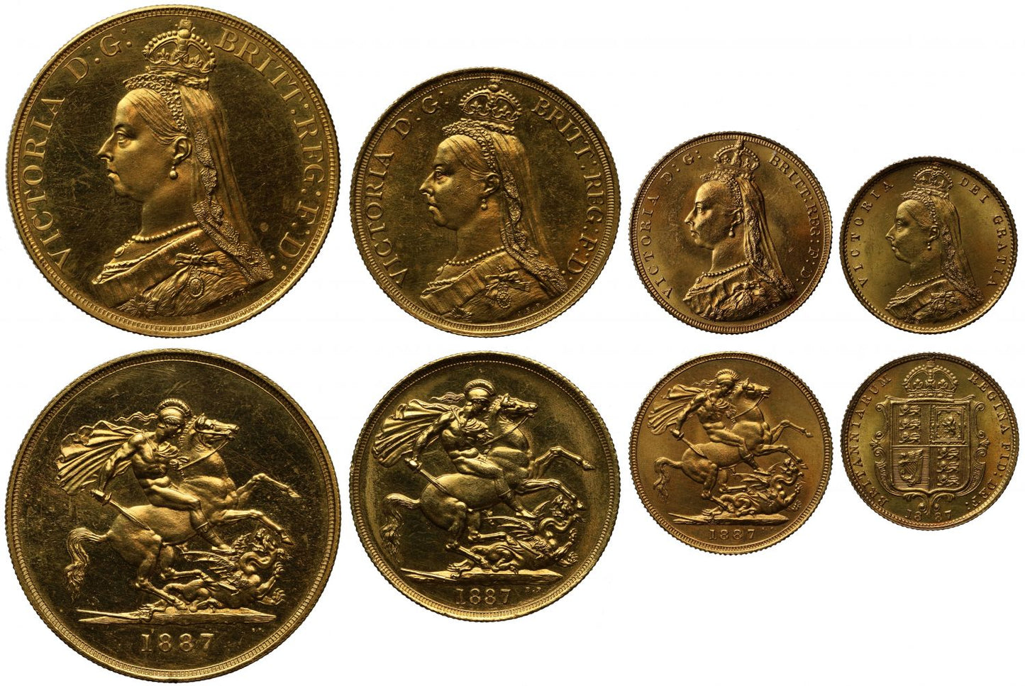 Victoria 1887 currency Set