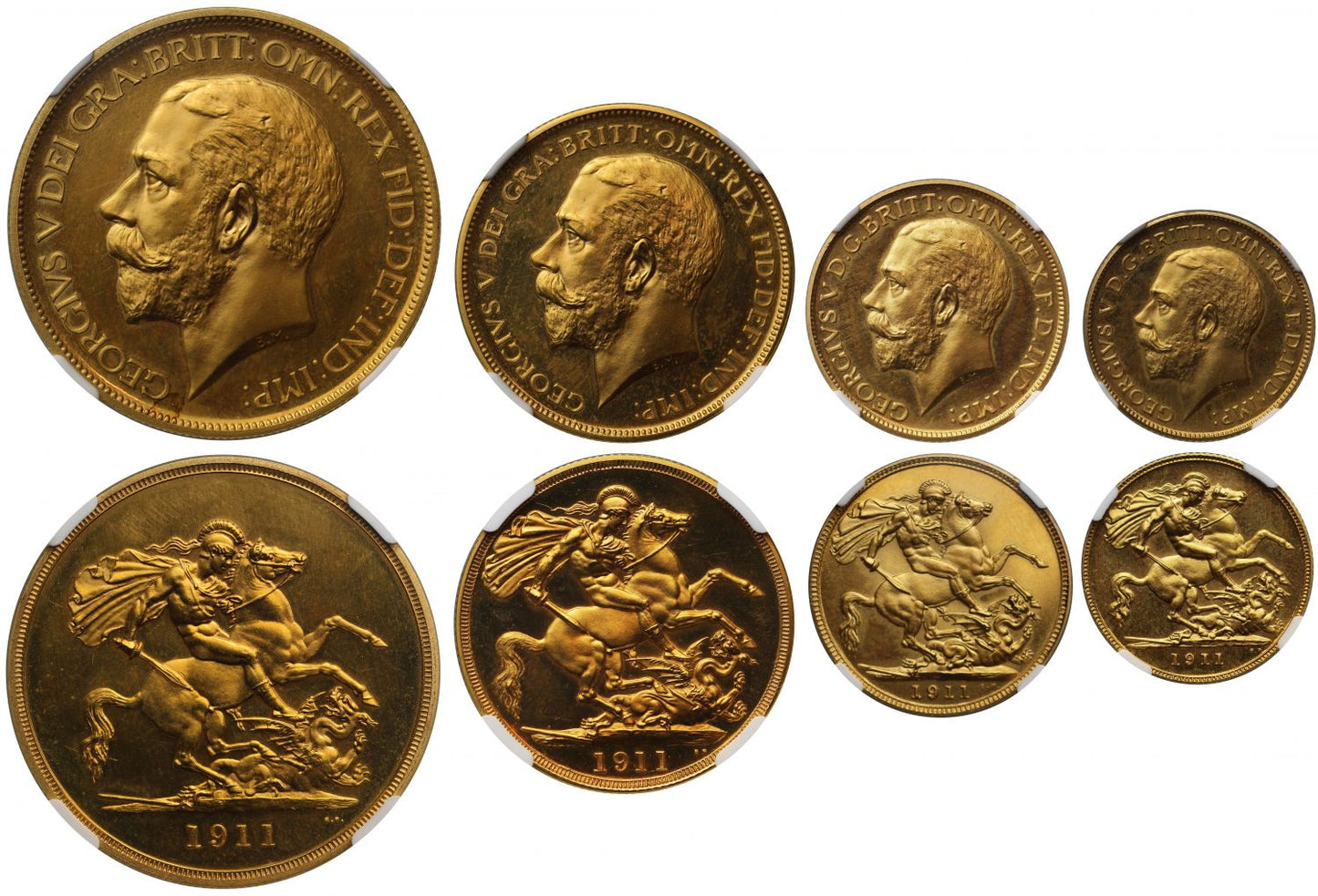George V 1911 12-coin proof Set