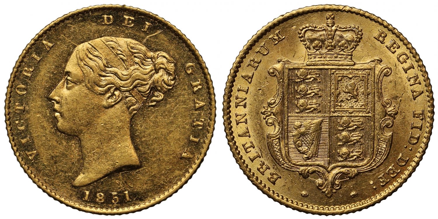 Victoria 1851 Half-Sovereign