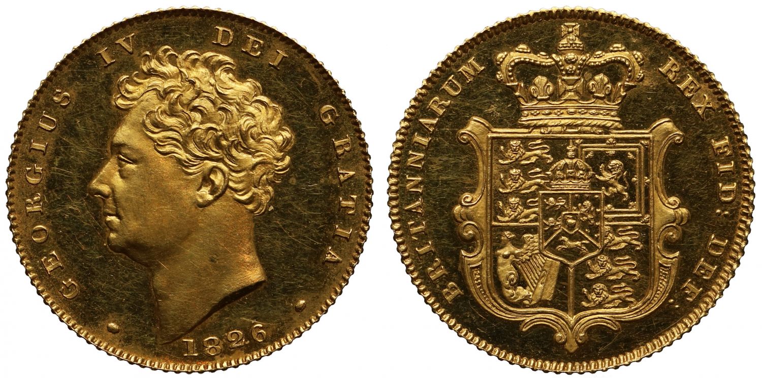 George IV 1826 Proof Half-Sovereign