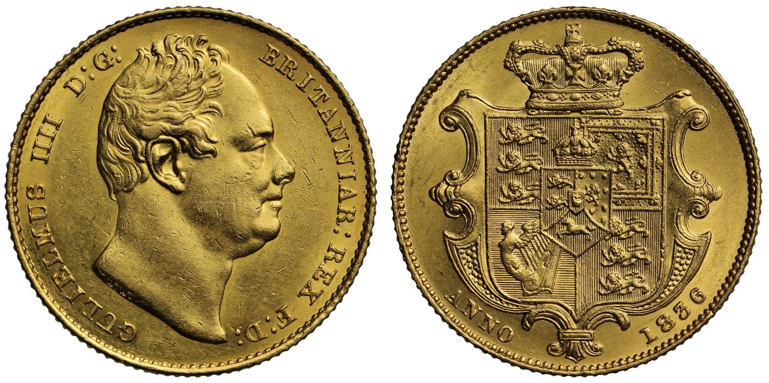 William IV 1836 Sovereign