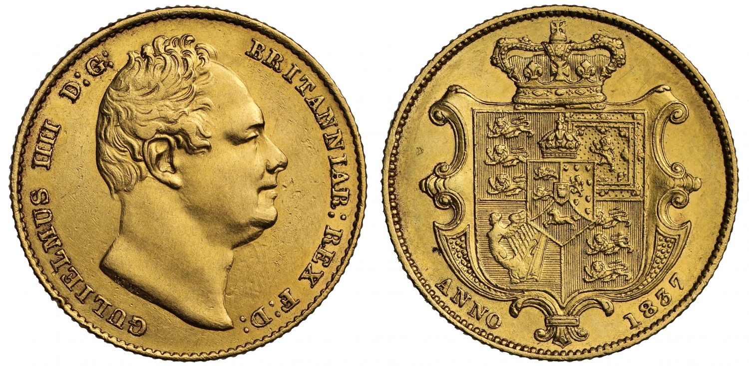 William IV 1837 Sovereign