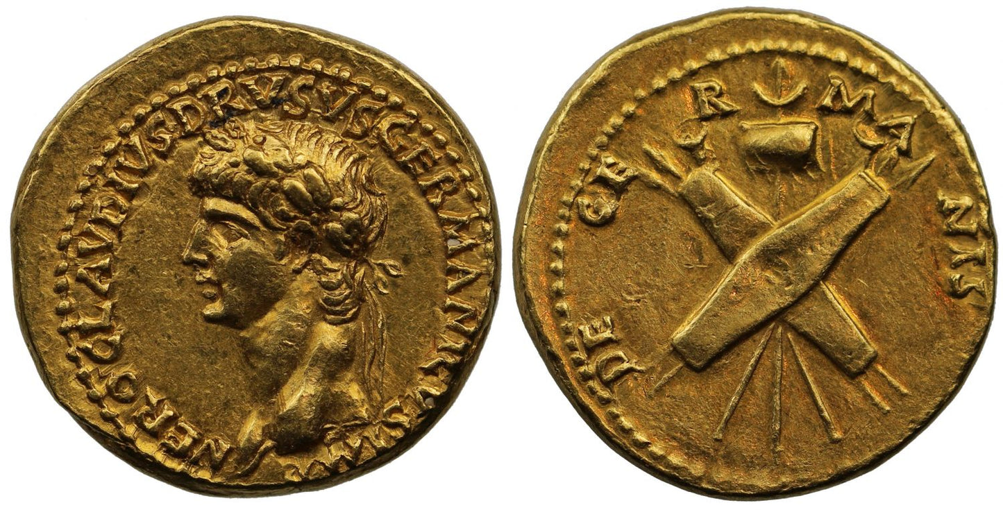 Nero Claudius Drusus, Gold Aureus