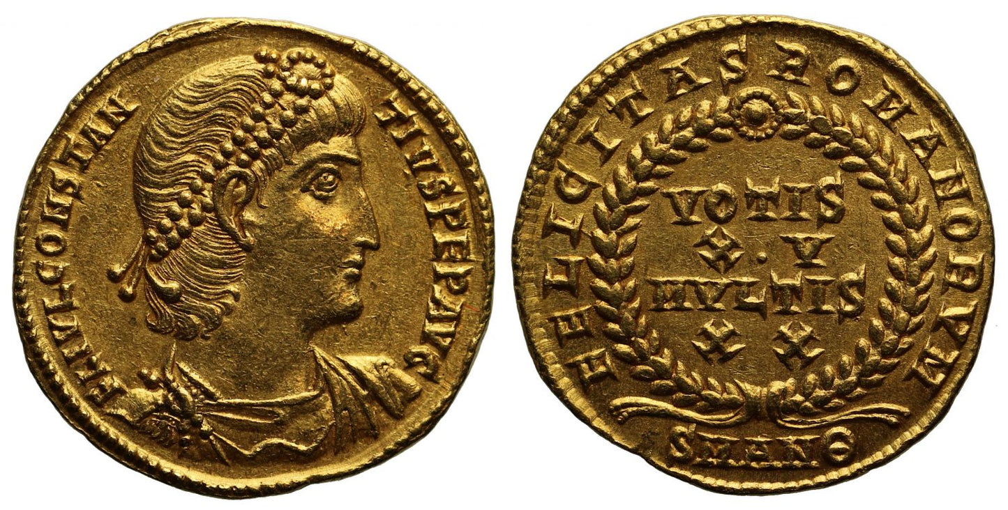Constantius II, Solidus, Ch AU 5/5 4/5