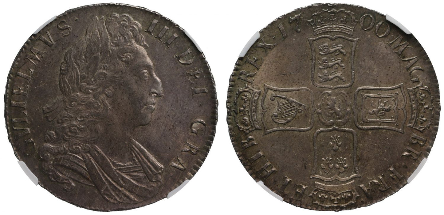 William III 1700 Crown MS63