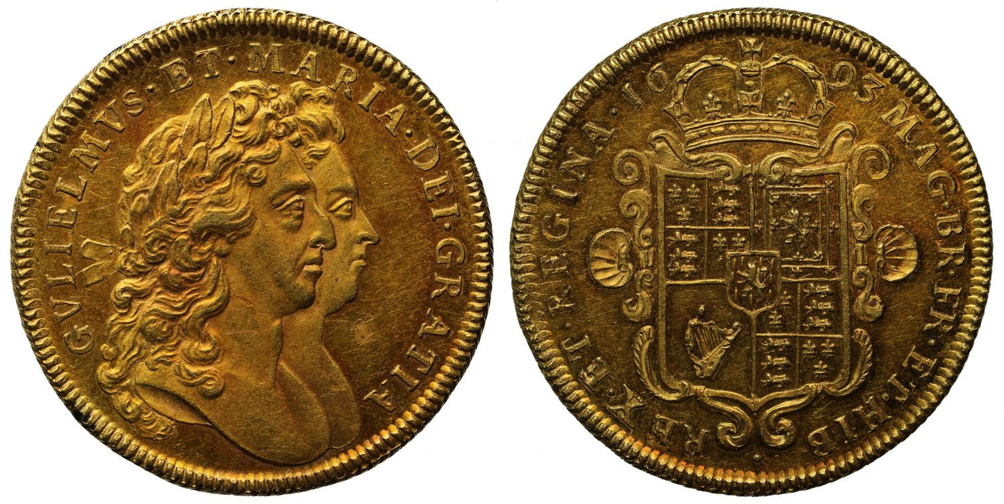 William and Mary 1693 Two Guineas