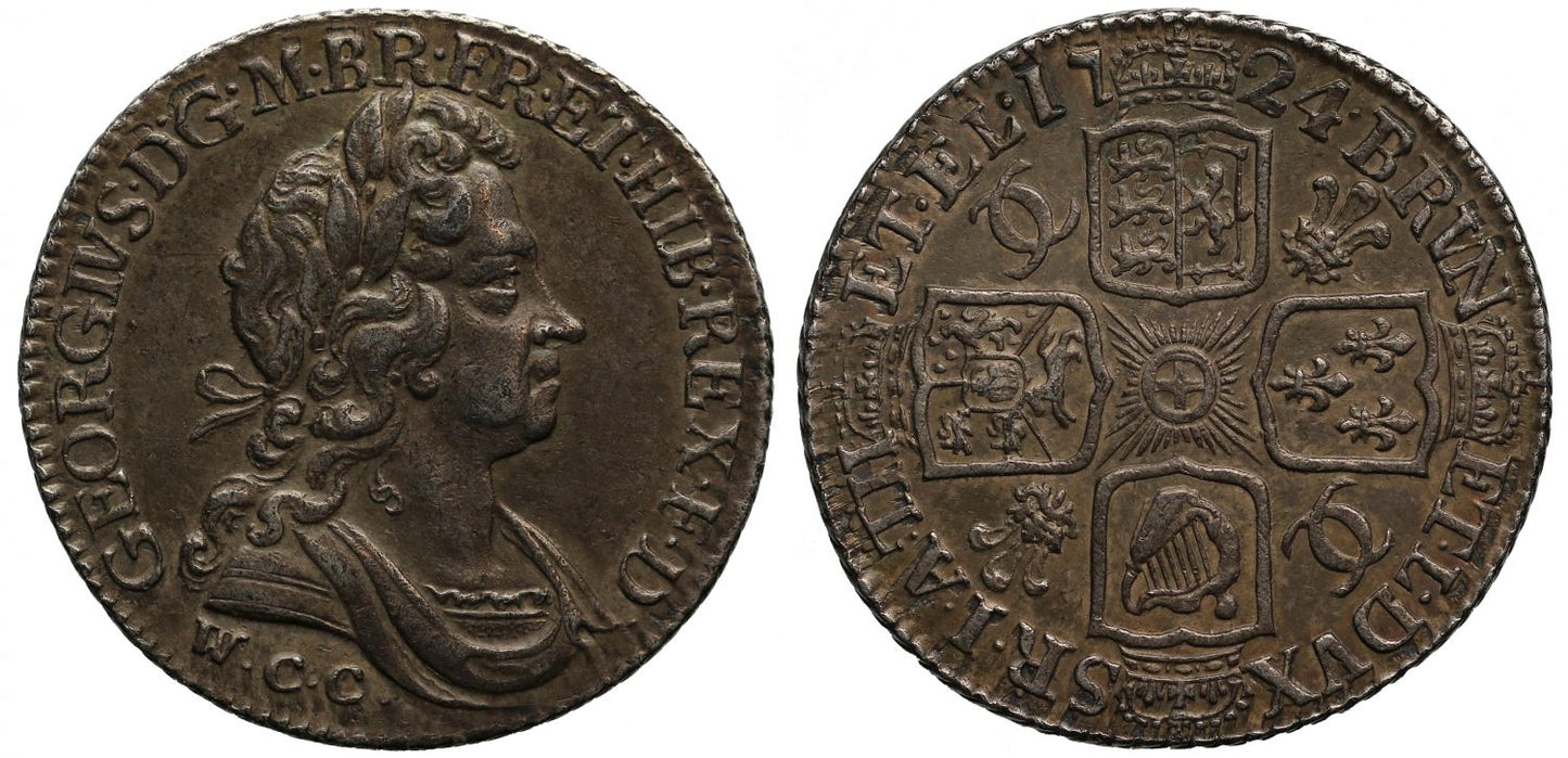 George I 1724 WCC Shilling