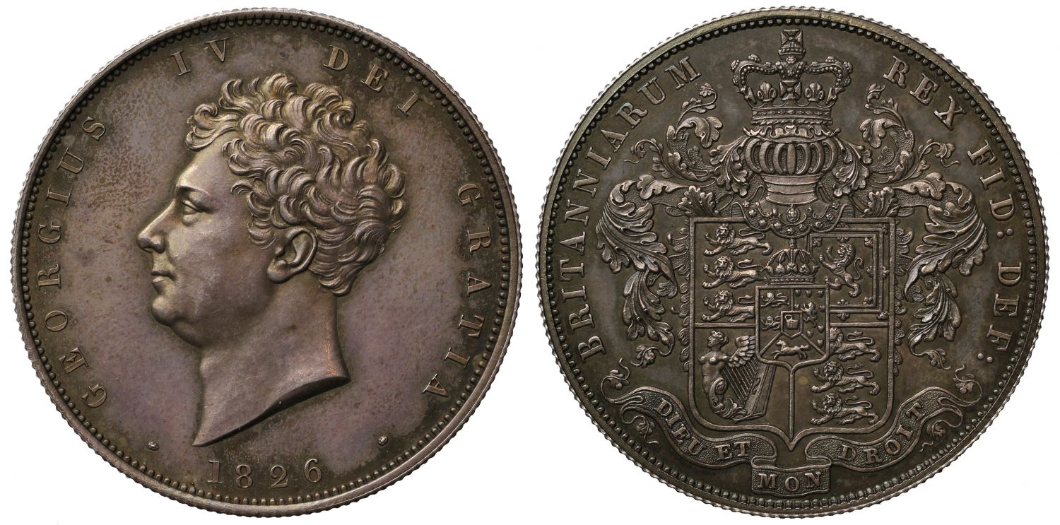 George IV 1826 proof Halfcrown, as issued in the proof sets, PF61