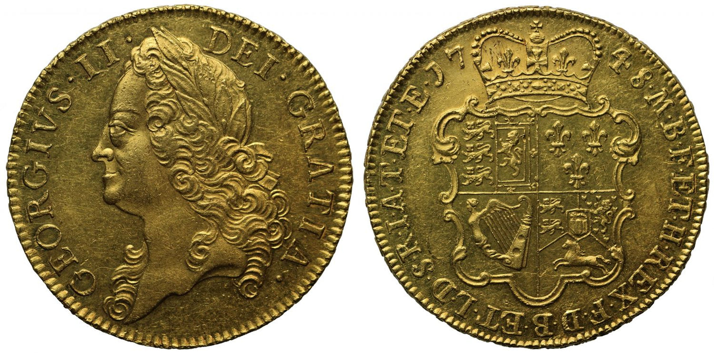George II 1748 Five-Guineas