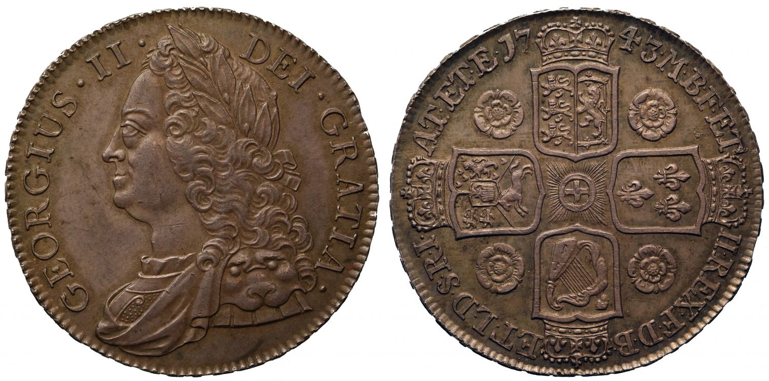 George II 1743 Crown
