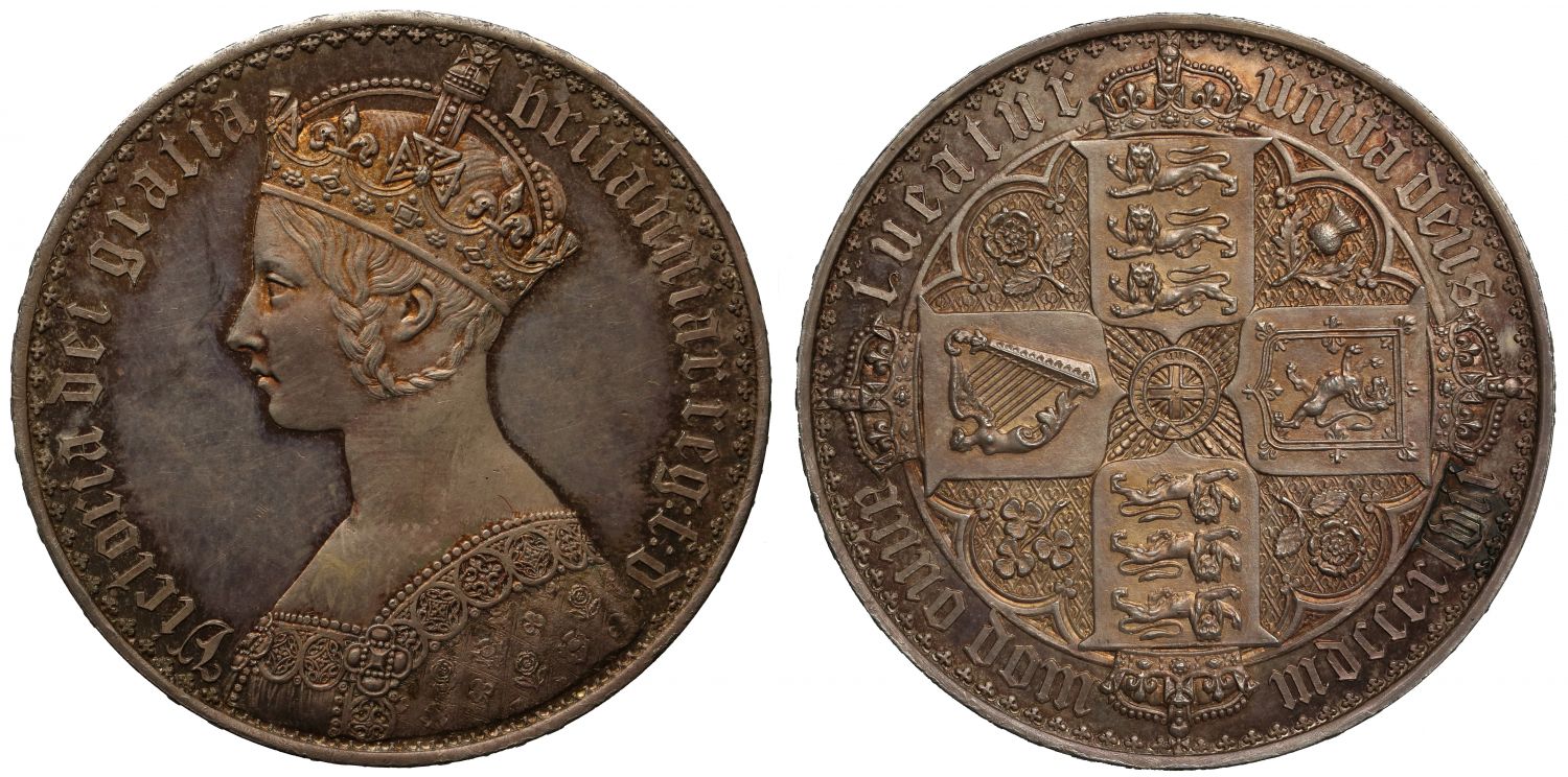 Victoria 1847 proof Gothic Crown