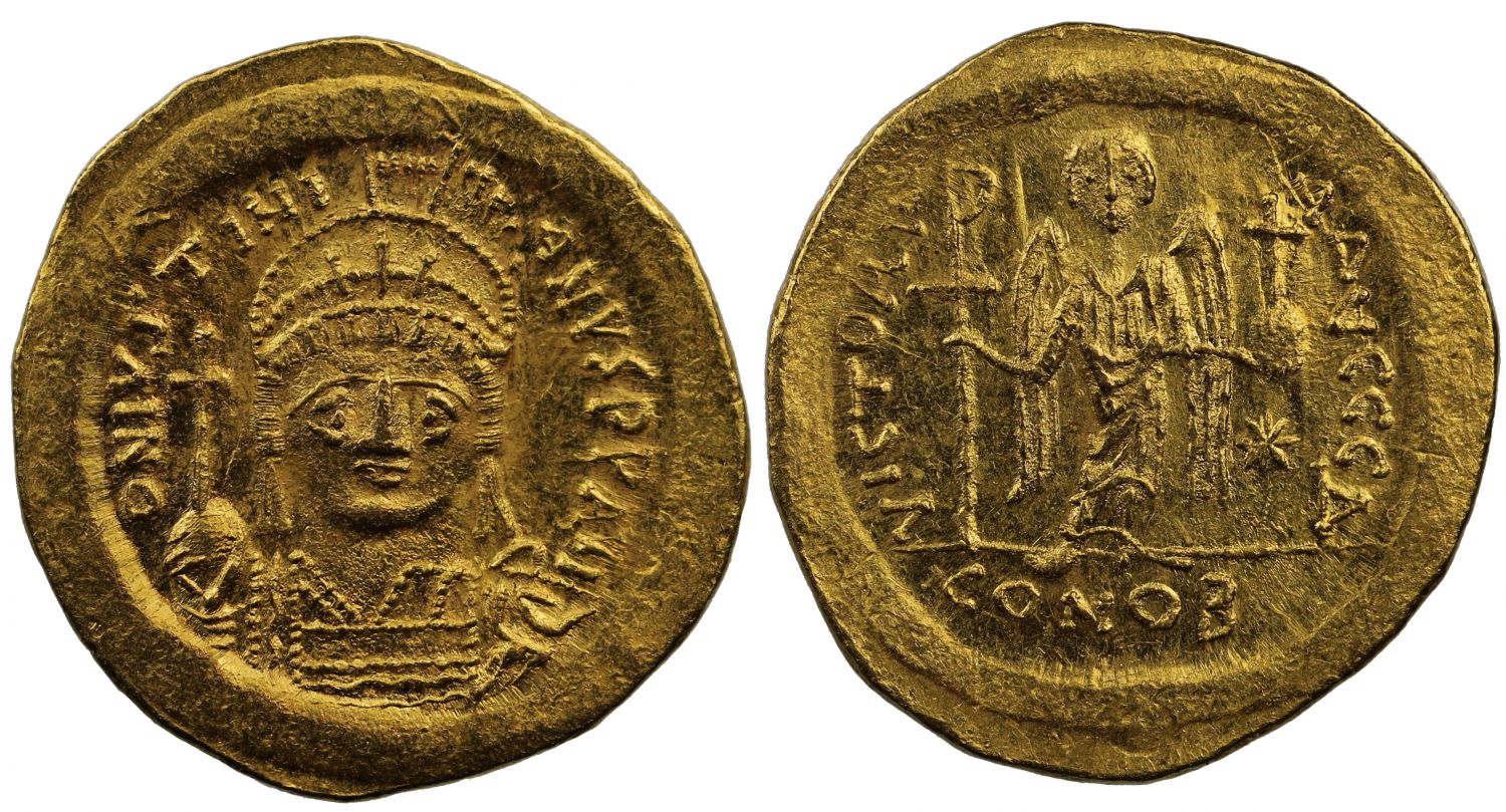 Justinian I, Gold Solidus