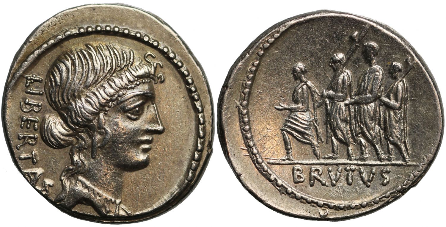 M. Iunius Brutus, Silver Denarius