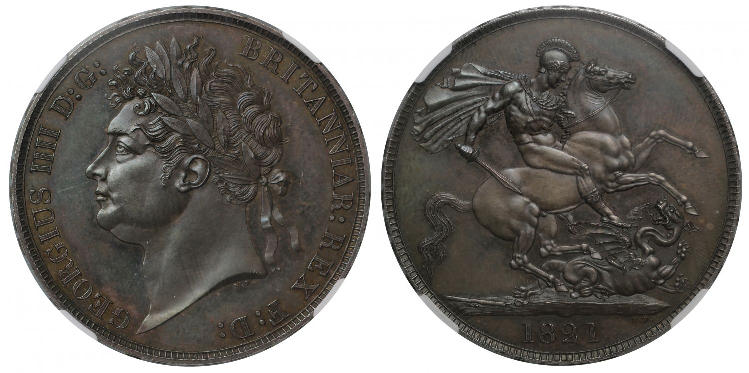 George IV 1821 Crown MS64