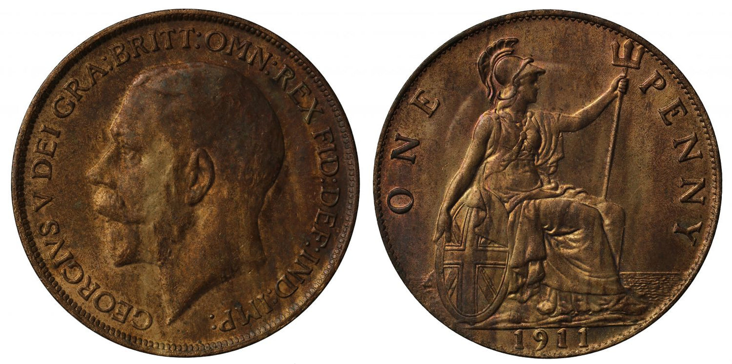 George V 1911 Penny, Coronation year issue