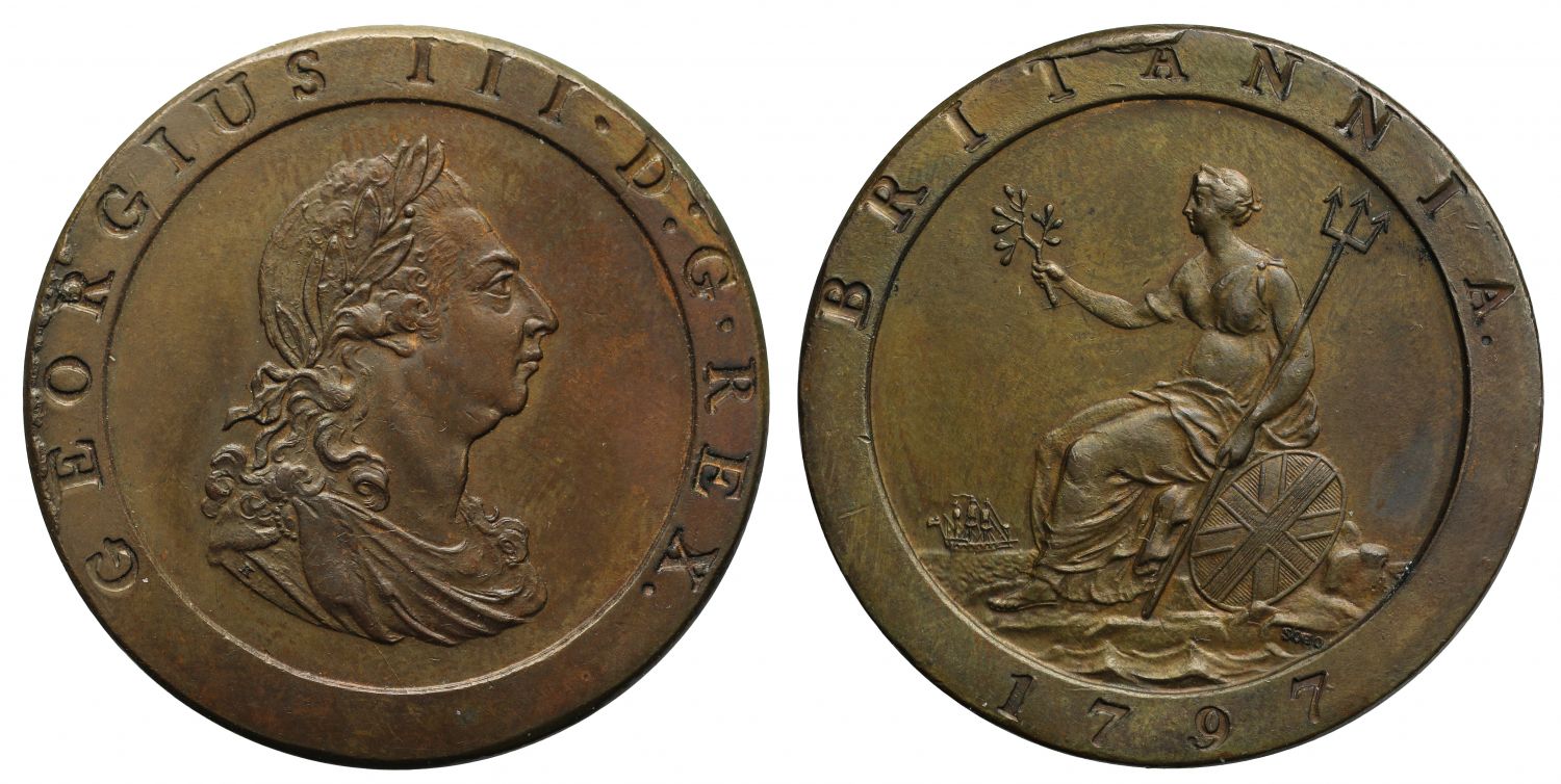 George III 1797 Penny, Soho Mint issue, 