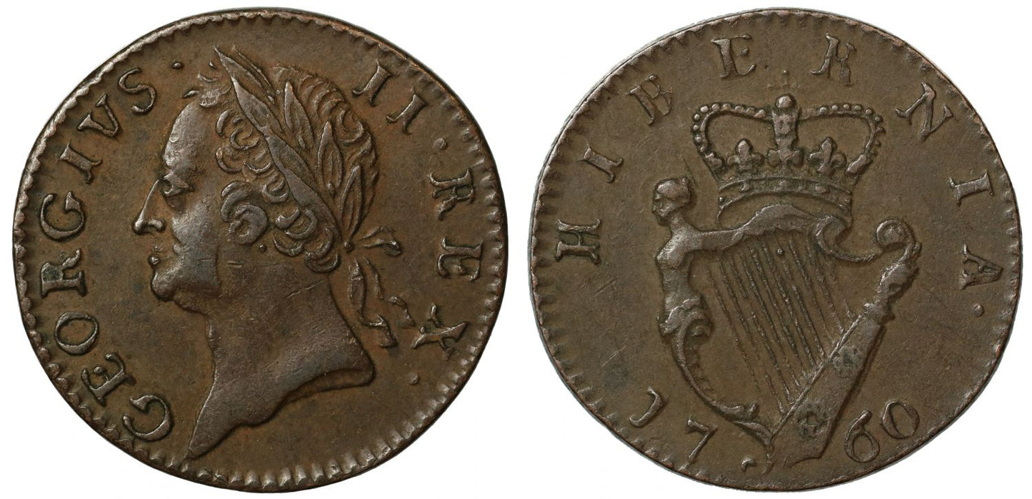 Ireland, George II 1760 Farthing