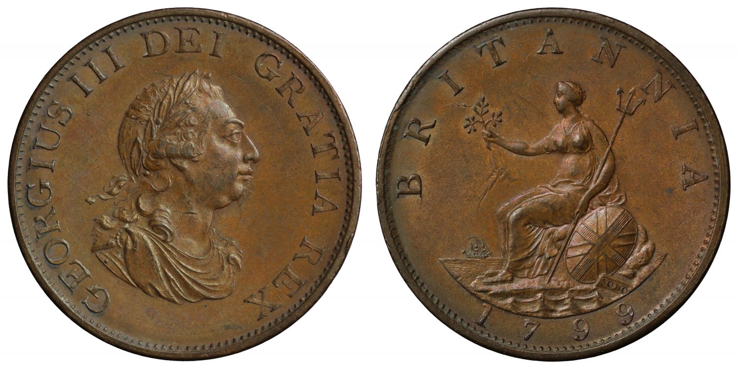 George III 1799 Halfpenny