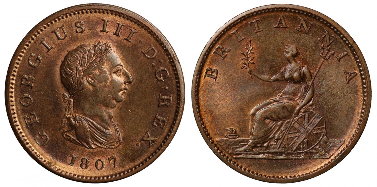 George III 1807 Halfpenny