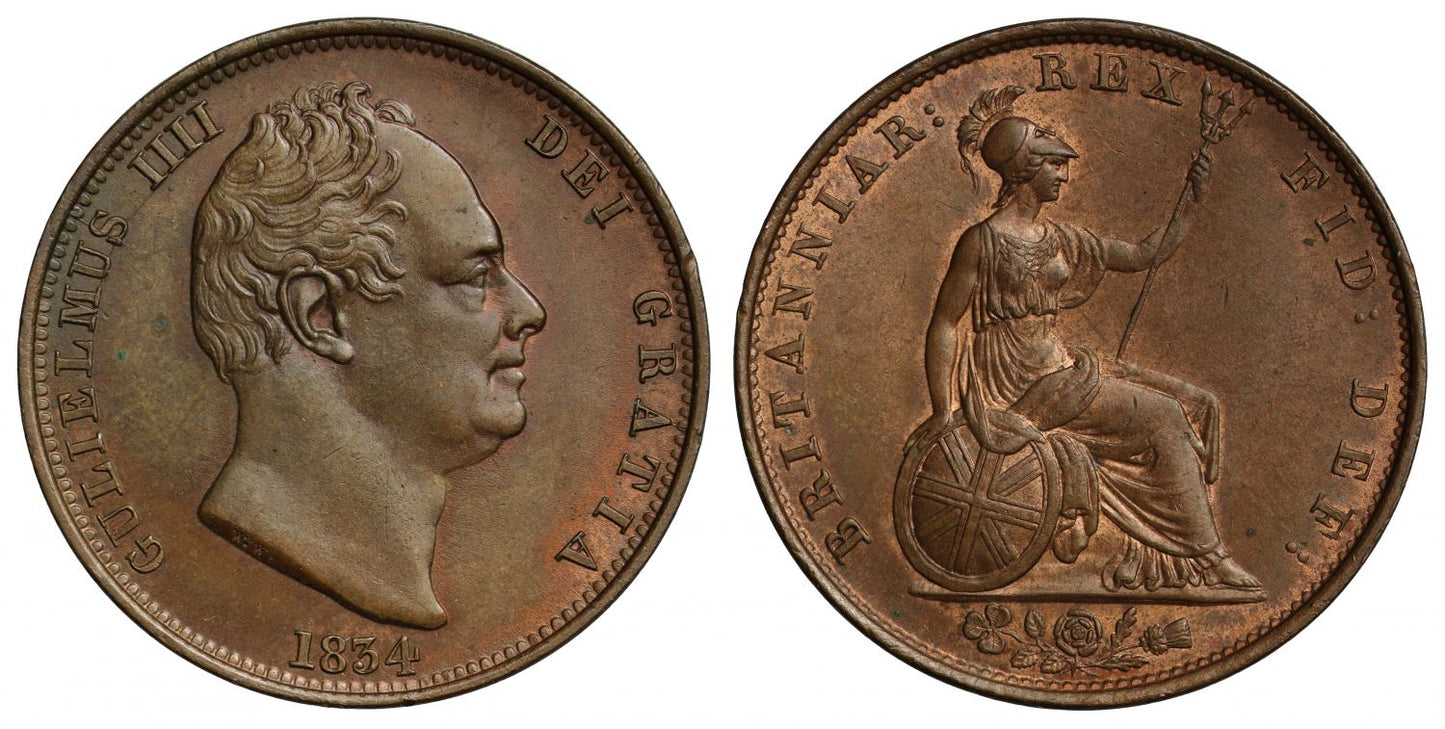 William IV 1834 Halfpenny