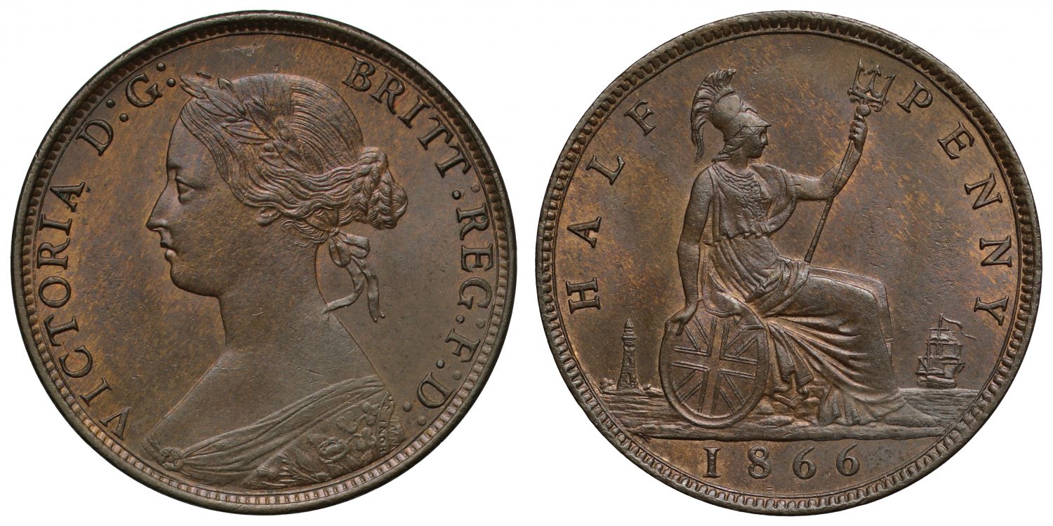 Victoria 1866 Halfpenny