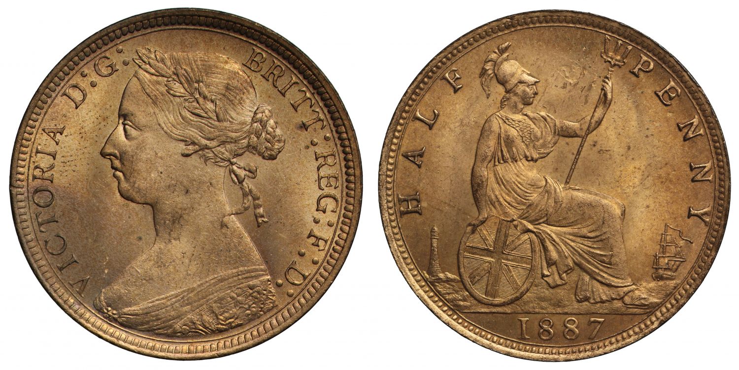 Victoria 1887 Halfpenny