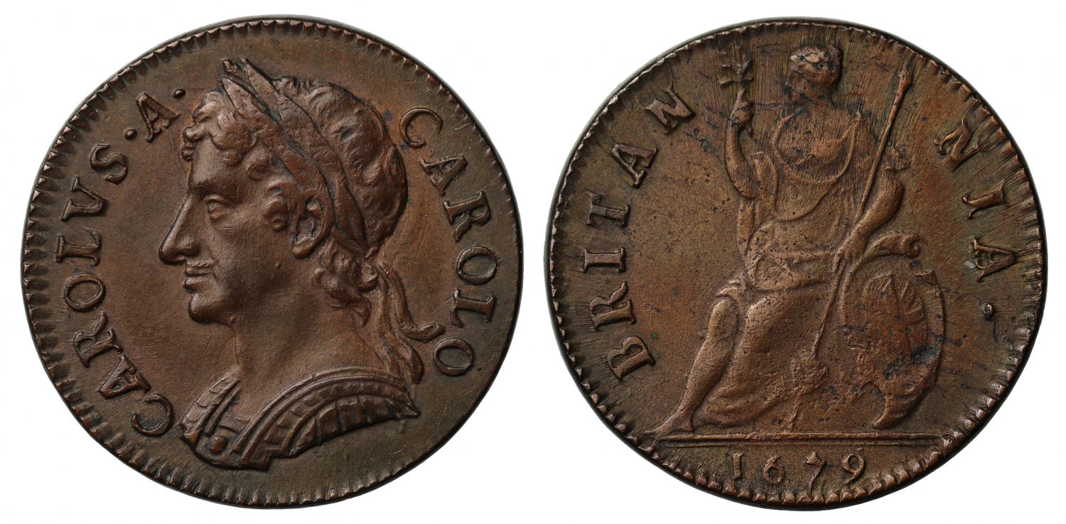 Charles II 1679 Farthing Peck 530