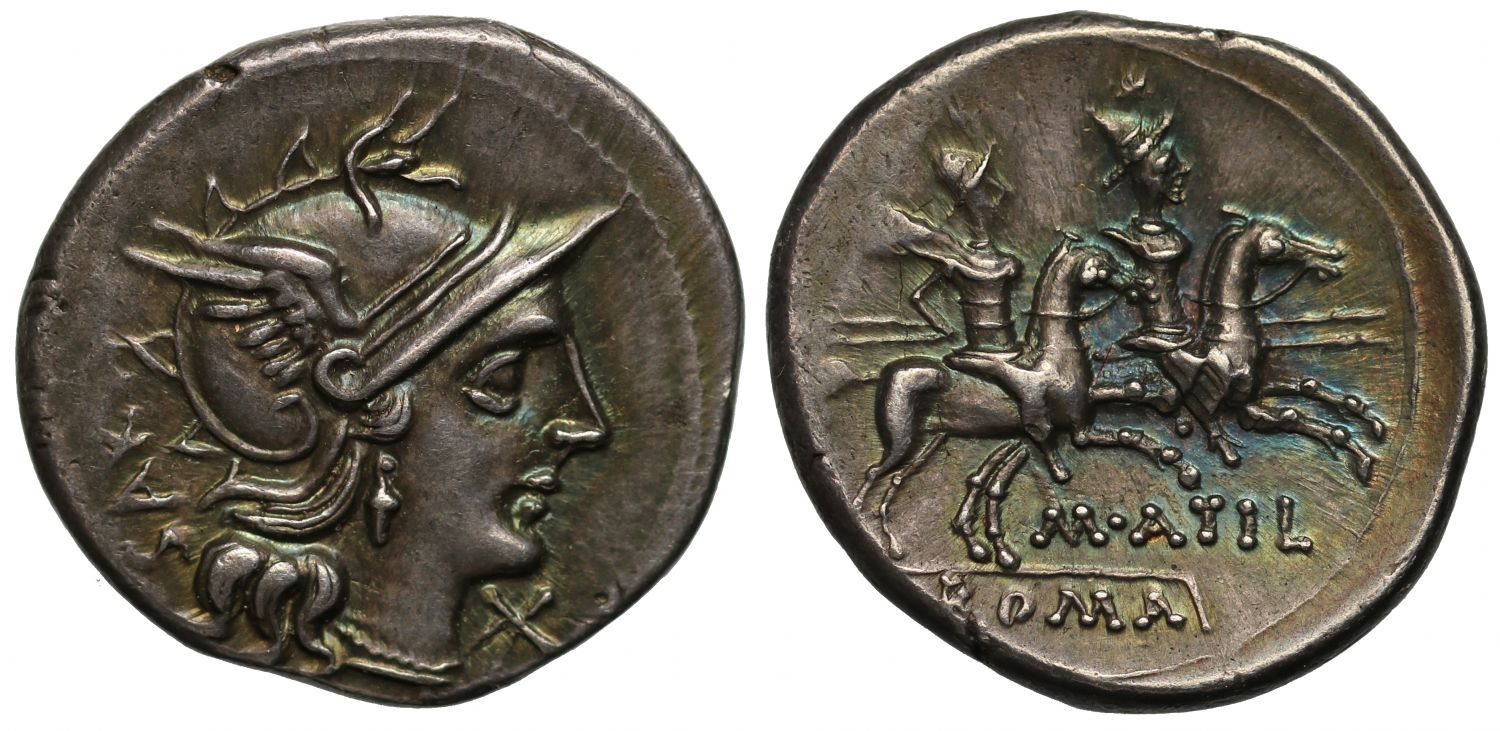 M. Atilius Serranus, Silver Denarius