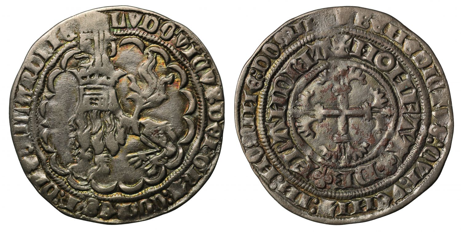 Flanders, Louis of Male silver Gros