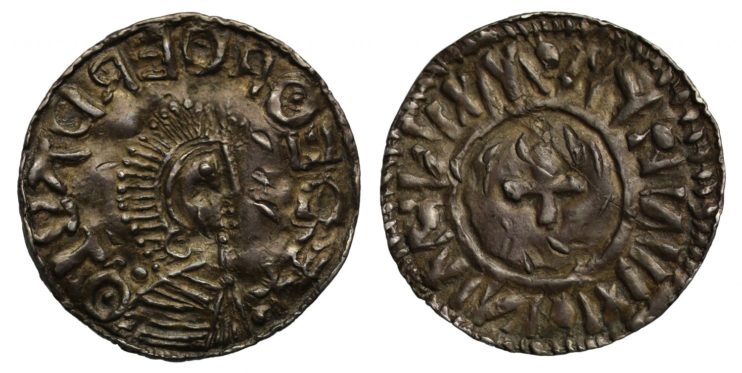 Aethelred II Penny, contemporary Scandanavian derived imitation, very rare