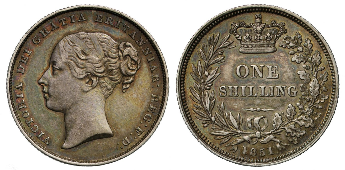Victoria 1851 Shilling