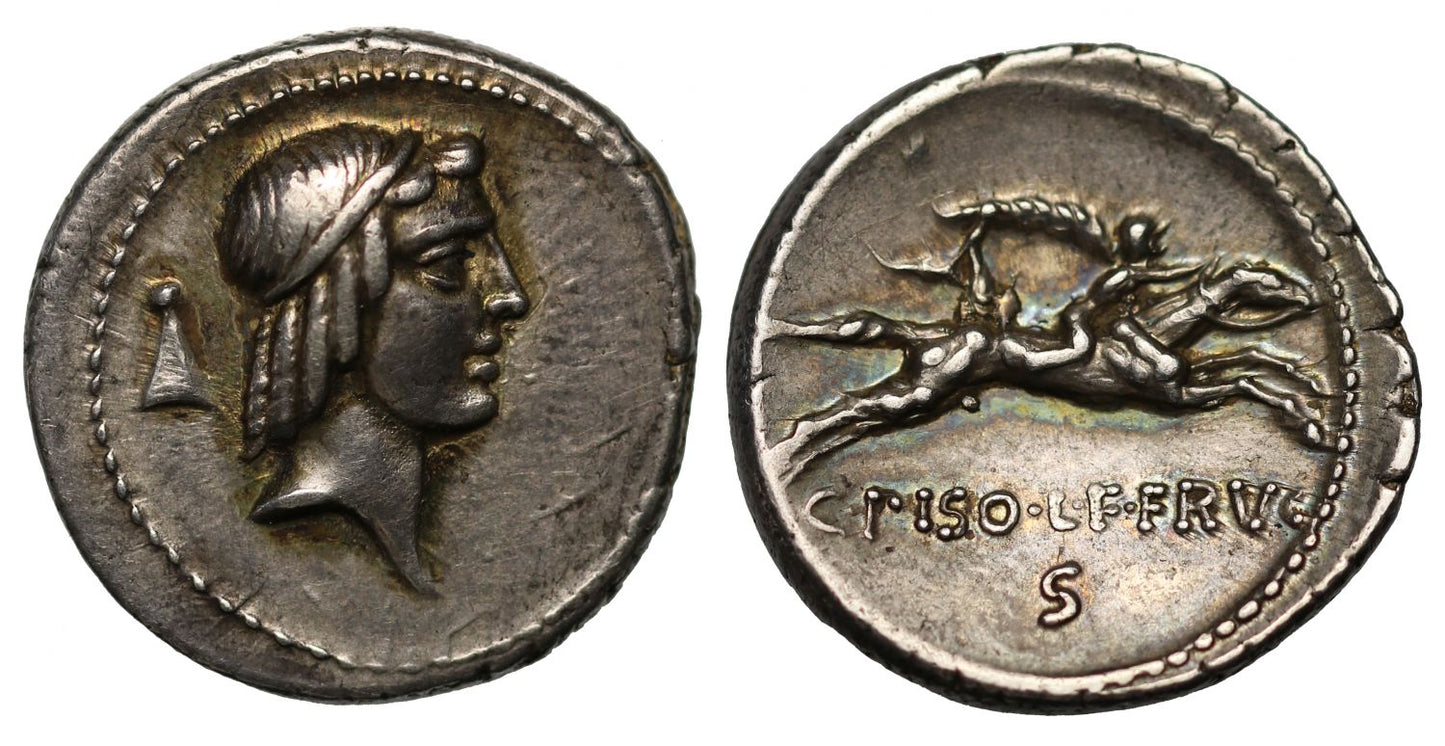 C. Calpurnius Piso Frugi, Silver Denarius