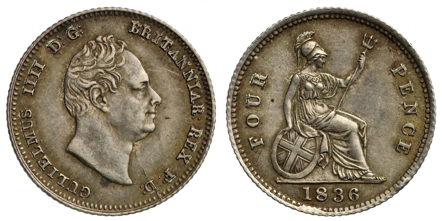 William IV 1836 Groat