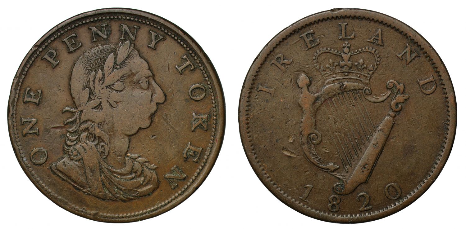 Ireland, Dublin 1820 Penny (Davis 42)