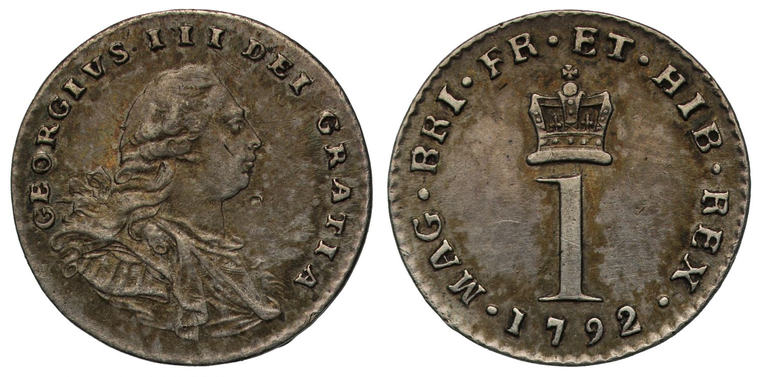 George III 1792 silver Penny
