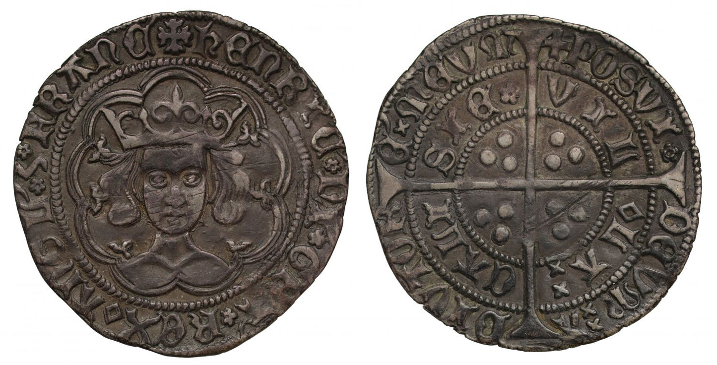 Henry VI, first reign Groat, Calais, rosette mascle issue