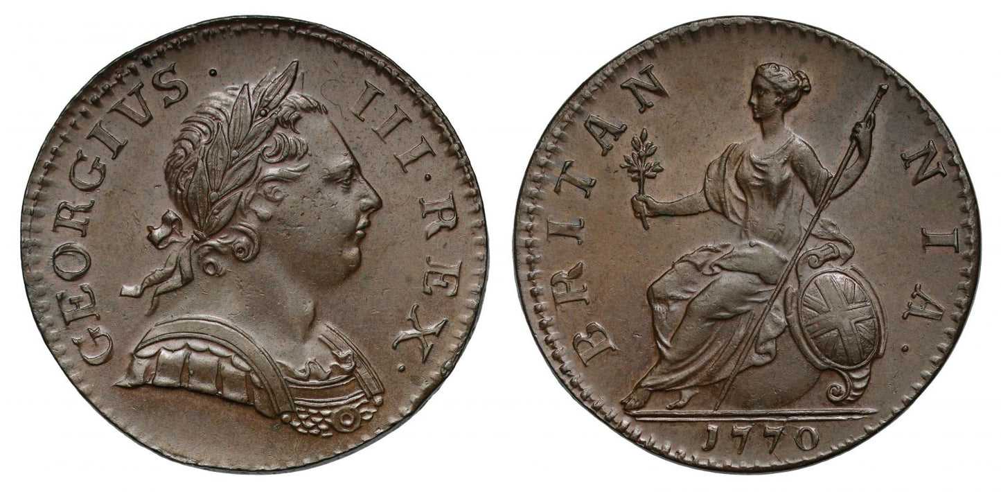 George III 1770 Halfpenny