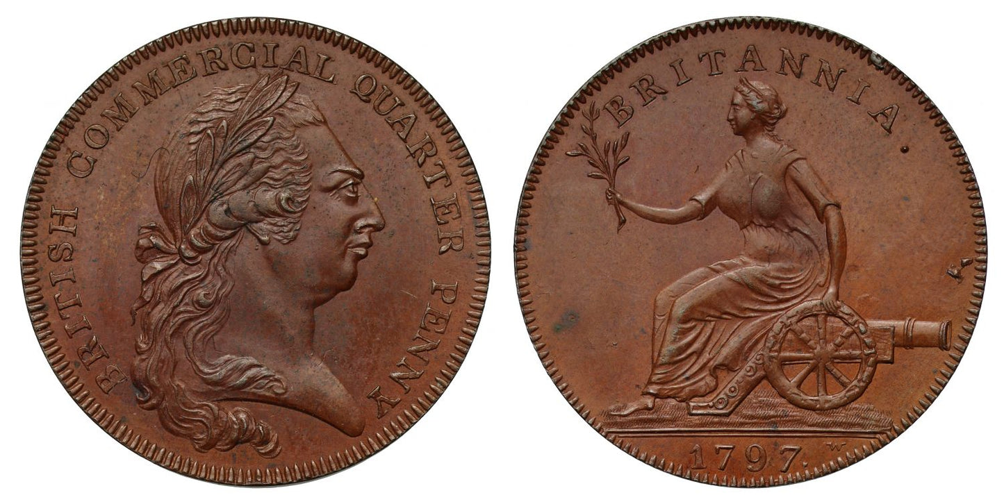 George III 1797 British Commercial Farthing
