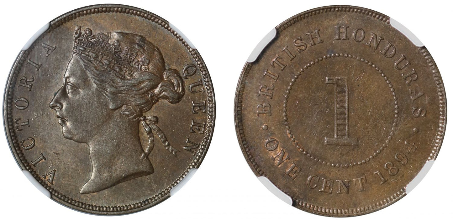 British Honduras, Cent, 1894.