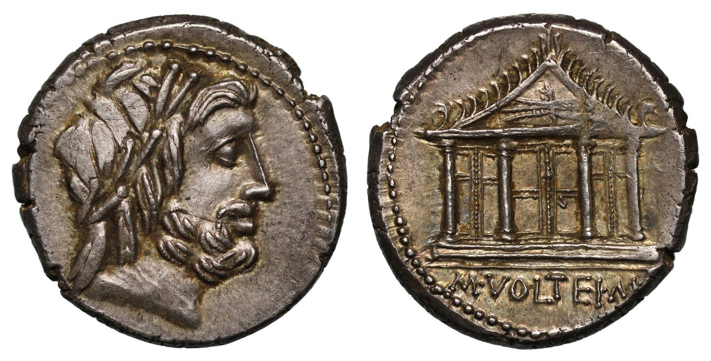 M. Volteius, Silver Denarius