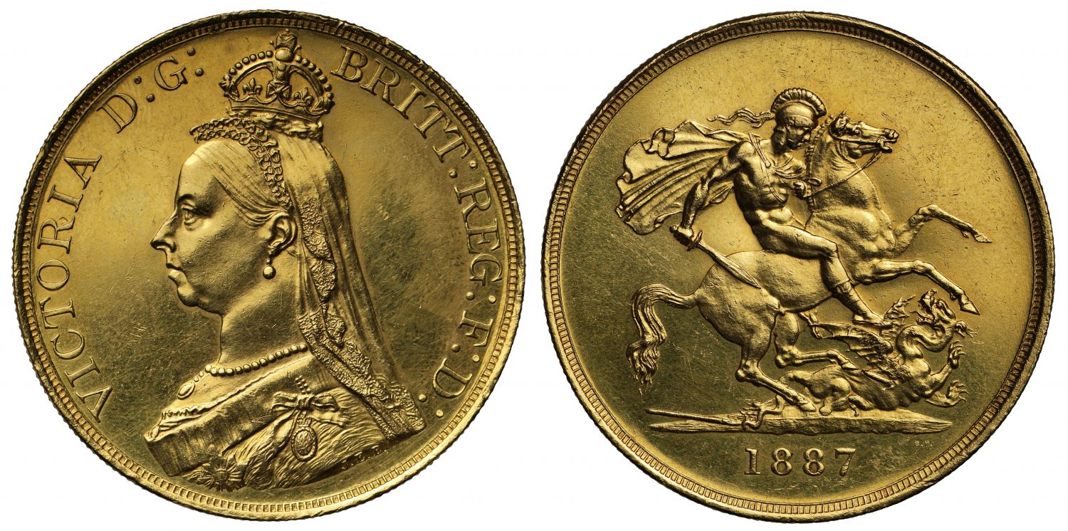 Victoria 1887 Five Pounds
