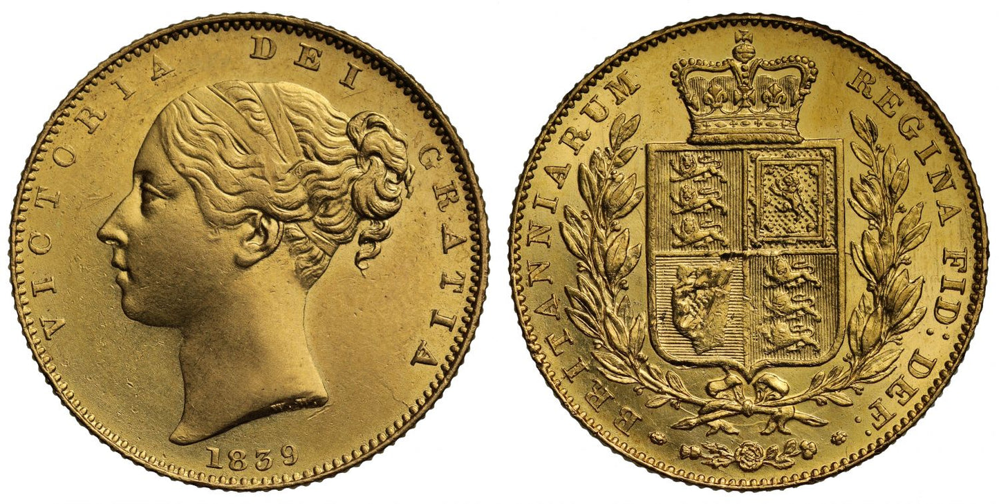 Victoria 1839 Sovereign
